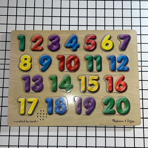 Melissa & Dough Spanish Speaking Counting 1-20 Puzzle - Picture 1 of 2